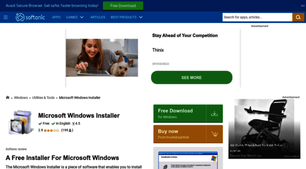 téléchargement du programme d'installation de Microsoft Windows vis bits softonic