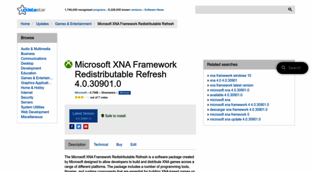 microsoft-xna-framework-redistributable-refresh.updatestar.com