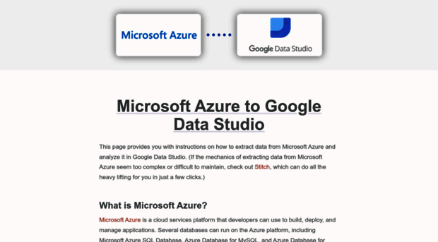 microsoftazure.togoogledatastudio.com