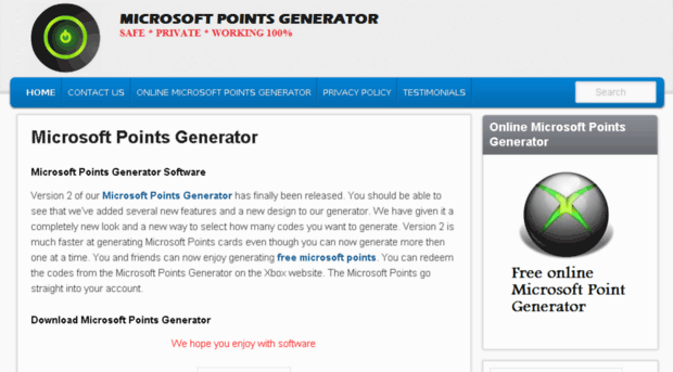 microsoftpointgenerator.net