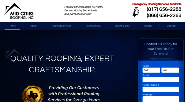 midcitiesroofing.com