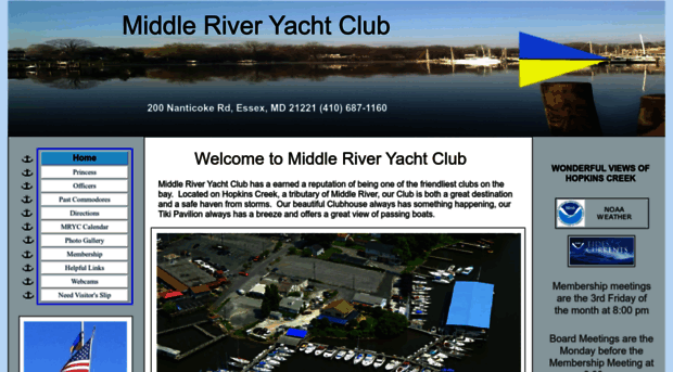 middleriveryachtclub.com