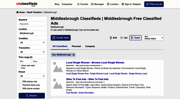 middlesbrough.ukclassifieds.co.uk