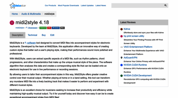 midi2style.updatestar.com