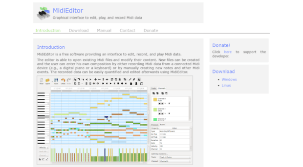 midieditor.sourceforge.net