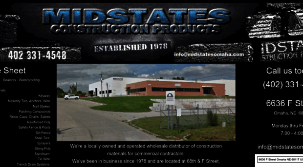 midstatesconstructionproducts.com