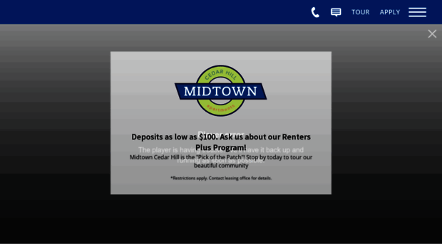 midtownatcedarhill.com