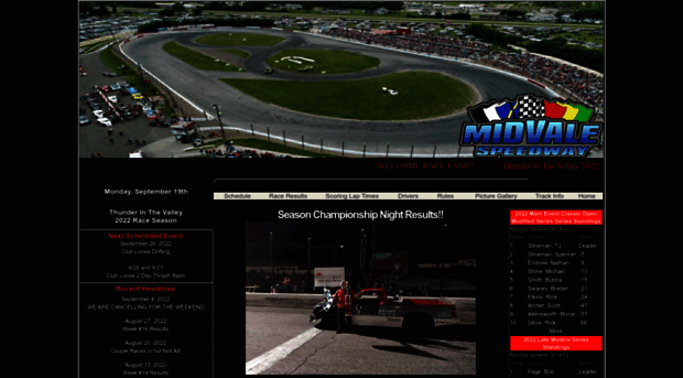 midvalespeedway.com