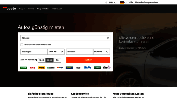 mietwagen.opodo.de