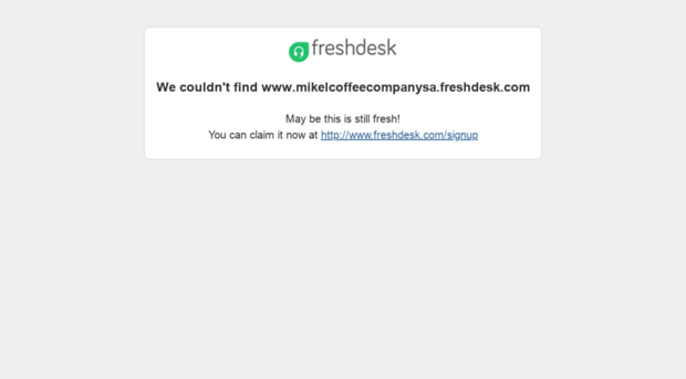 mikelcoffeecompanysa.freshdesk.com