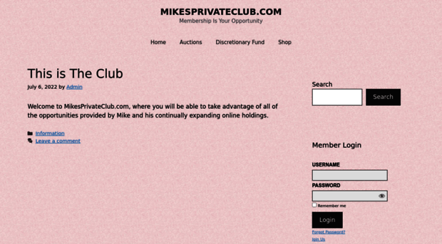 mikesprivateclub.com
