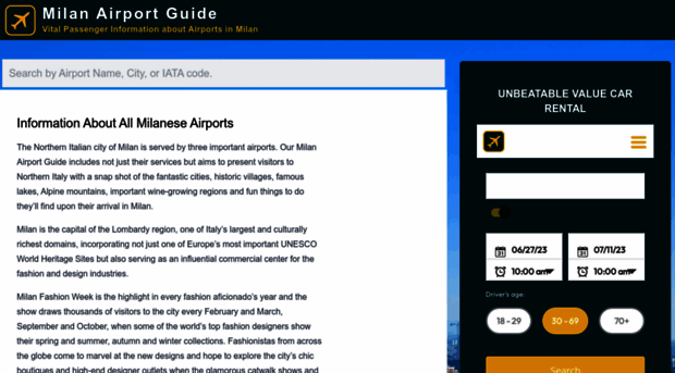 milanairportguide.com