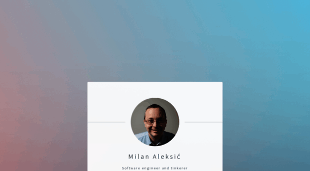 milanaleksic.net