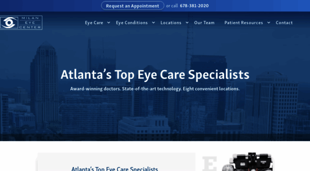 milaneyecenter.com