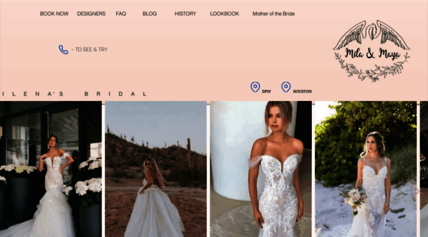 milenasbridal.com