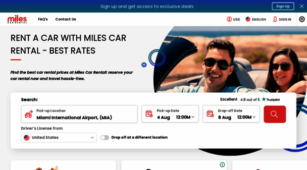 milescarrental.com