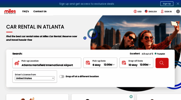 milescarrentalatlanta.com