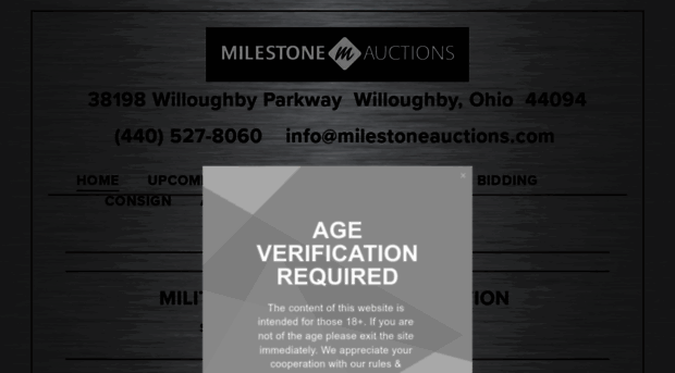 milestoneauctions.com