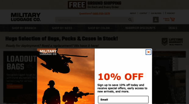 militaryluggage.com