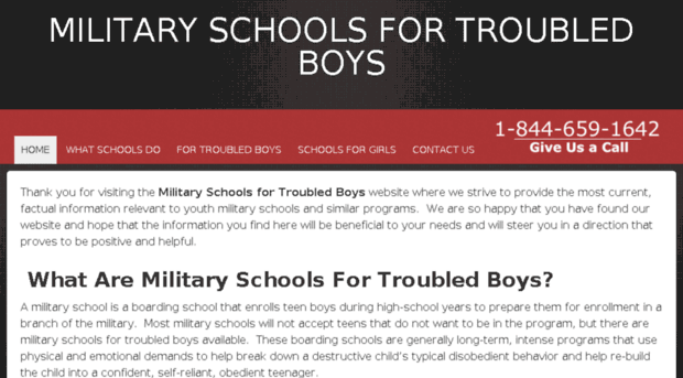 militaryschoolsfortroubledboys.com