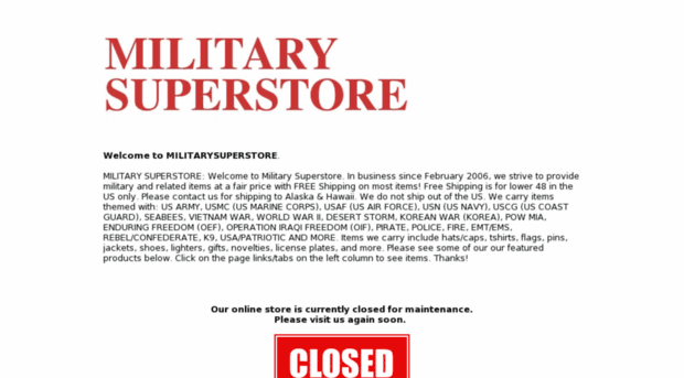 militarysuperstore.net