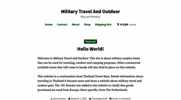 militarytravelandoutdoor.eu