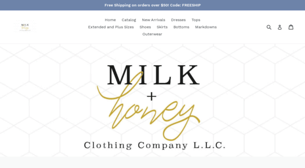 milkandhoneyclothingco.com