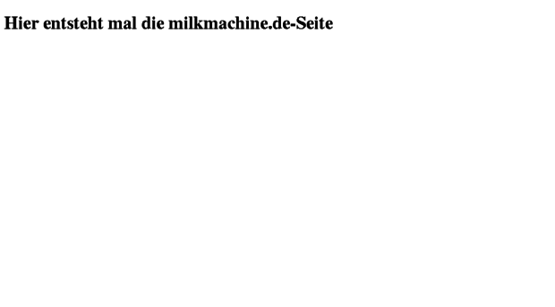 milkmachine.de