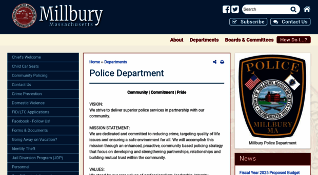 millburypolice.com