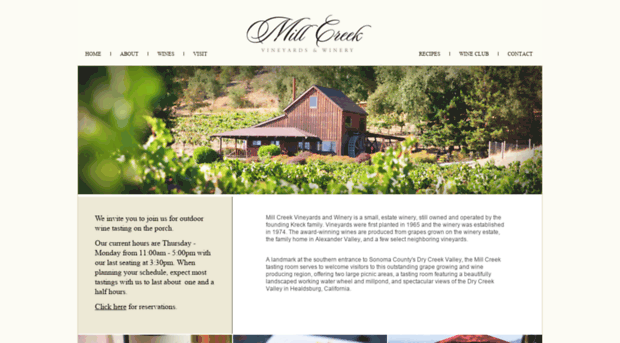 millcreekwinery.com