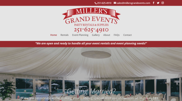 millersgrandevents.com