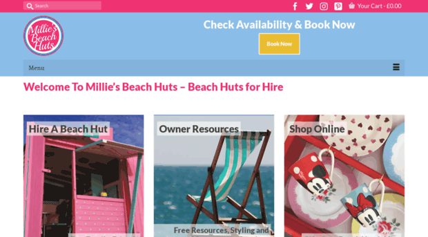 milliesbeachhuts.co.uk