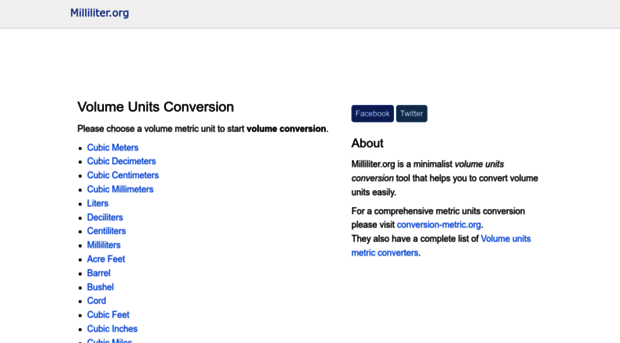 milliliter.org