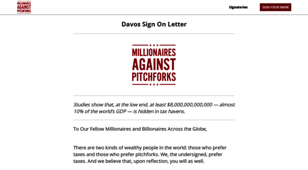 millionairesagainstpitchforks.com