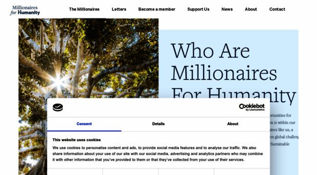 millionairesforhumanity.com