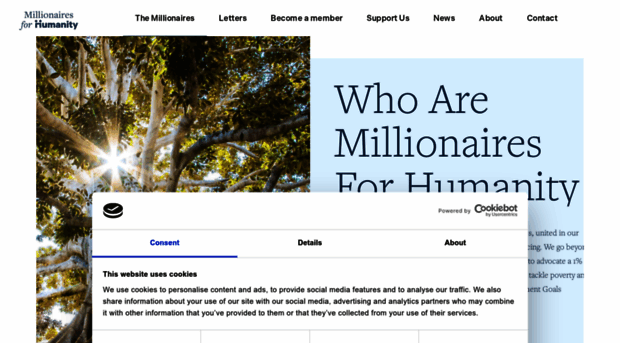 millionairesforhumanity.org