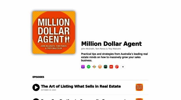 milliondollaragent.buzzsprout.com