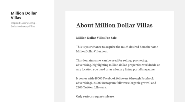 milliondollarvillas.com