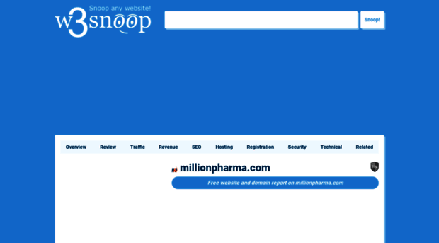 millionpharma.com.w3snoop.com