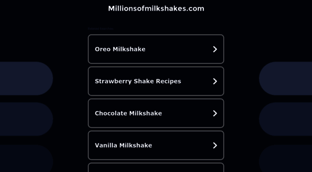 millionsofmilkshakes.com