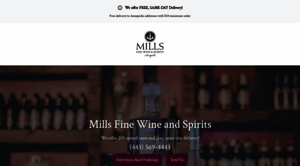 millsfinewineandspiritsannapolis.com