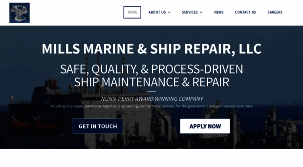 millsmarineshiprepair.com