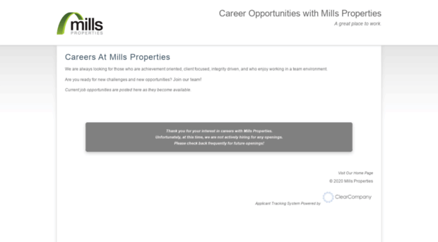 millsproperties.hrmdirect.com