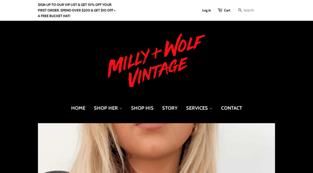 millyandwolfvintage.com