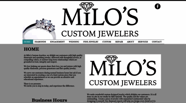 miloscustomjewelers.com