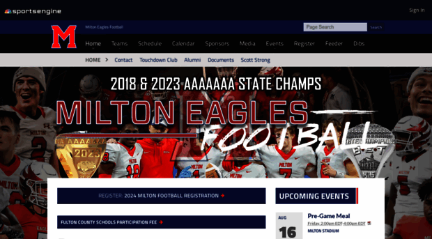 miltoneaglesfootball.com