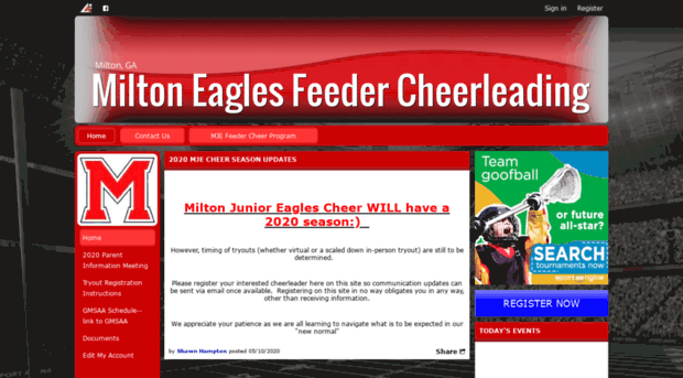 miltonjunioreagles.com