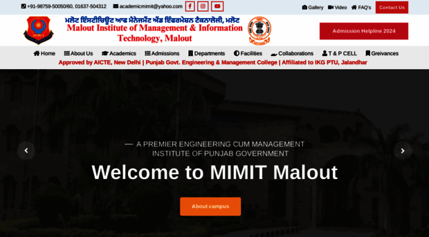 mimitmalout.ac.in