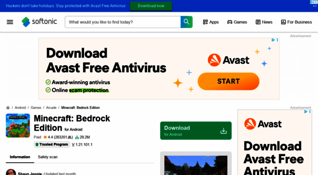 minecraft-pocket-edition.en.softonic.com