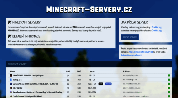 minecraft-servery.cz